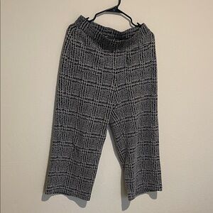 Michael Kors Black and Gray Patterned pant